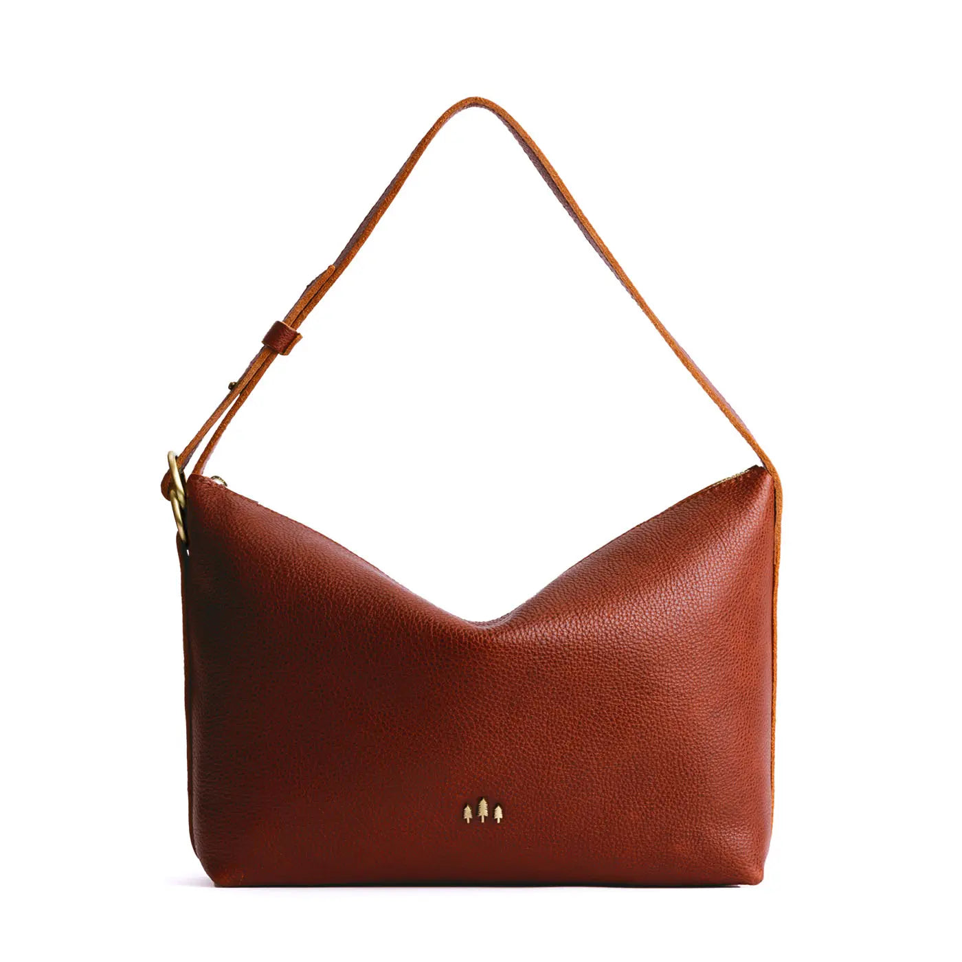 Slouchy Shoulder Bag with Adjustable Strap & Zipper