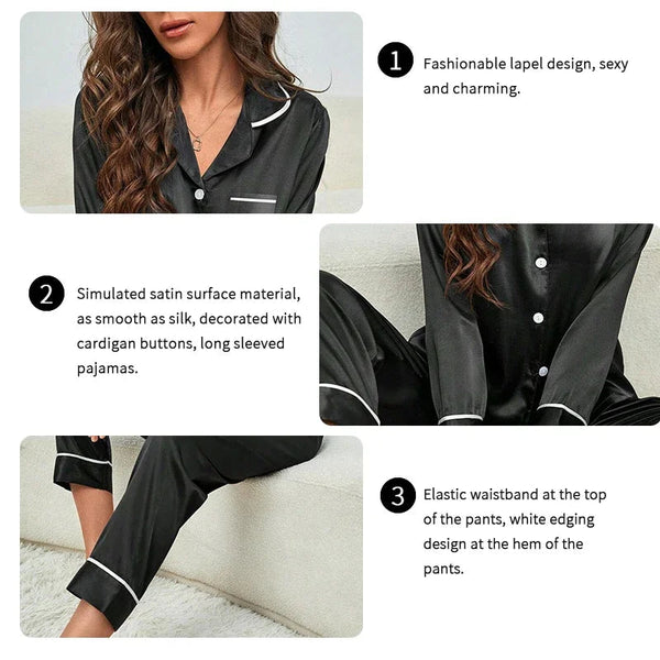 SilkLuxe Cozy Satin Set